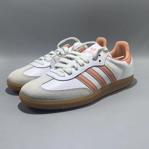 adidas Samba OG White Wonder Clay Pink - Picture 12 of 14